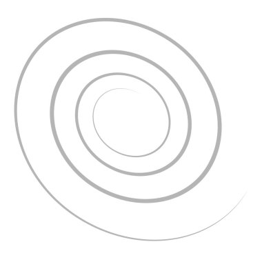 Spire, spiral, twirl ve girdap vektör tasarım elementi