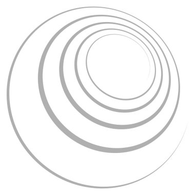 Spire, spiral, twirl ve girdap vektör tasarım elementi