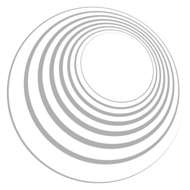 Spire, spiral, twirl ve girdap vektör tasarım elementi