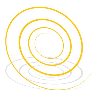 Spire, spiral, twirl ve girdap vektör tasarım elementi