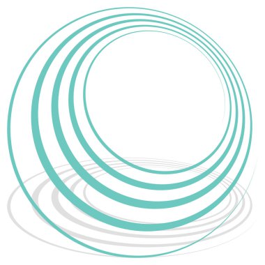 Spire, spiral, twirl ve girdap vektör tasarım elementi
