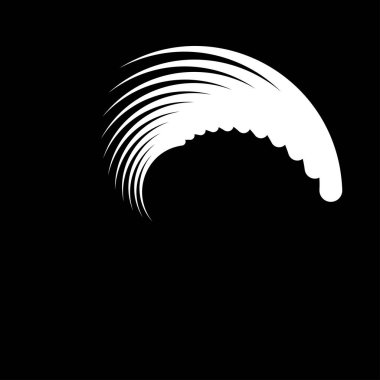 Spiral tasarım elemanı. Döndür, döndür, döndür.