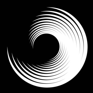 Spiral tasarım elemanı. Döndür, döndür, döndür.