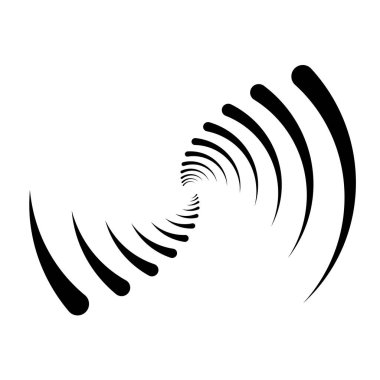 Spiral tasarım elemanı. Döndür, döndür, döndür.