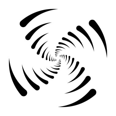 Spiral tasarım elemanı. Döndür, döndür, döndür.