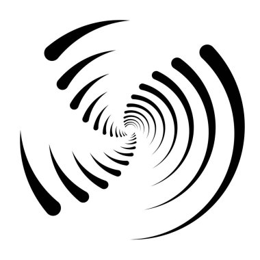 Spiral tasarım elemanı. Döndür, döndür, döndür.