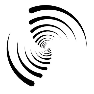 Spiral tasarım elemanı. Döndür, döndür, döndür.