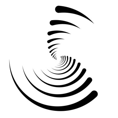 Spiral tasarım elemanı. Döndür, döndür, döndür.