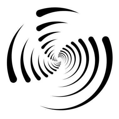 Spiral tasarım elemanı. Döndür, döndür, döndür.