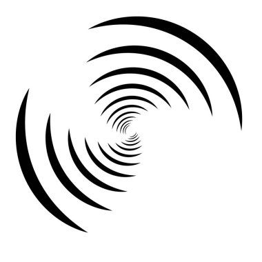 Spiral tasarım elemanı. Döndür, döndür, döndür.