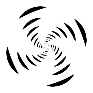 Spiral tasarım elemanı. Döndür, döndür, döndür.