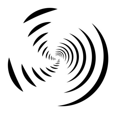 Spiral tasarım elemanı. Döndür, döndür, döndür.