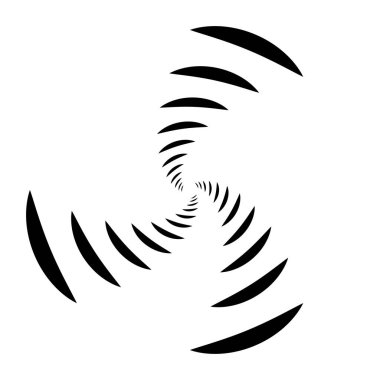 Spiral tasarım elemanı. Döndür, döndür, döndür.