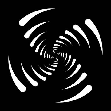 Spiral tasarım elemanı. Döndür, döndür, döndür.