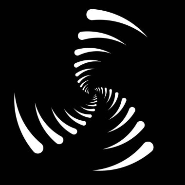 Spiral tasarım elemanı. Döndür, döndür, döndür.