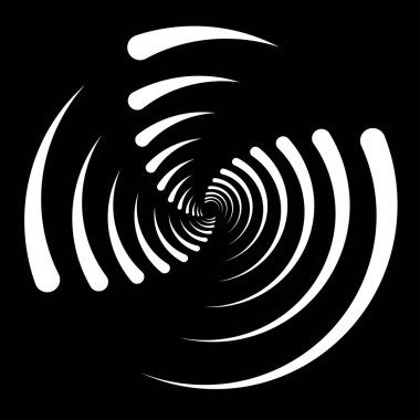 Spiral tasarım elemanı. Döndür, döndür, döndür.