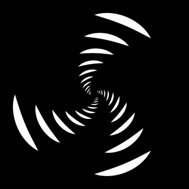 Spiral tasarım elemanı. Döndür, döndür, döndür.