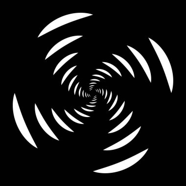 Spiral tasarım elemanı. Döndür, döndür, döndür.