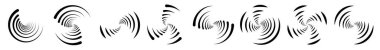 Spiral tasarım elemanı. Girdaplar, girdaplar, girdaplar, girdaplar - stok vektör çizimleri, klip- sanatsal grafikler