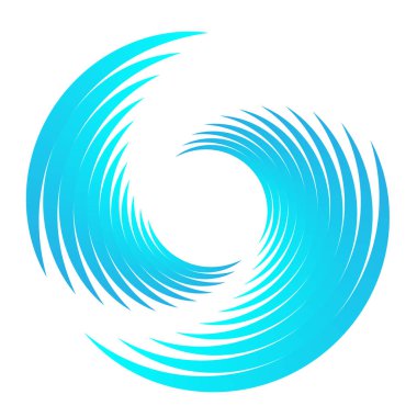 Spiral tasarım elemanı. Döndür, döndür, döndür.