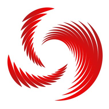 Spiral tasarım elemanı. Döndür, döndür, döndür.