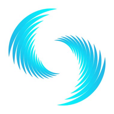 Spiral tasarım elemanı. Döndür, döndür, döndür.