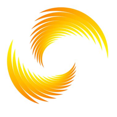 Spiral tasarım elemanı. Döndür, döndür, döndür.