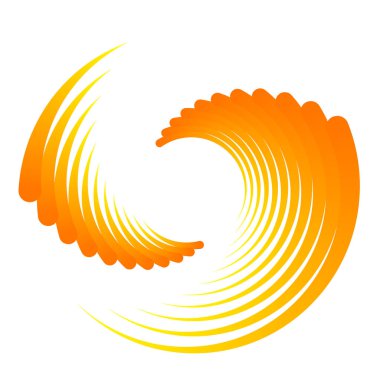 Spiral tasarım elemanı. Döndür, döndür, döndür.