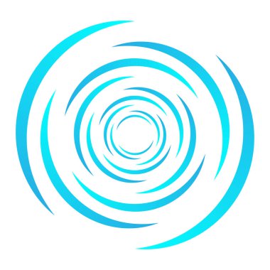 Spiral tasarım elemanı. Döndür, döndür, döndür.