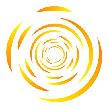 Spiral tasarım elemanı. Döndür, döndür, döndür.