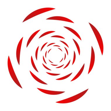 Spiral tasarım elemanı. Döndür, döndür, döndür.