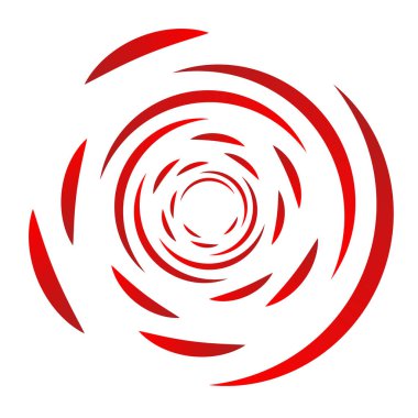 Spiral tasarım elemanı. Döndür, döndür, döndür.