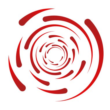 Spiral tasarım elemanı. Döndür, döndür, döndür.