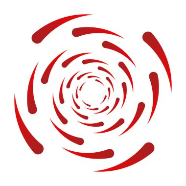 Spiral tasarım elemanı. Döndür, döndür, döndür.