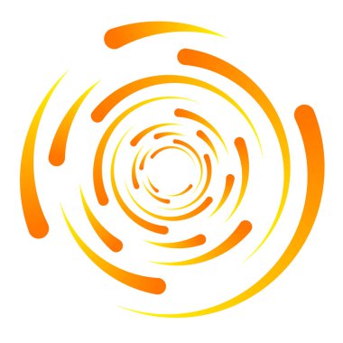 Spiral tasarım elemanı. Döndür, döndür, döndür.