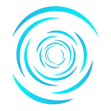 Spiral tasarım elemanı. Döndür, döndür, döndür.