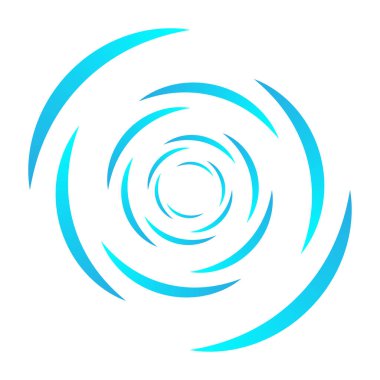 Spiral tasarım elemanı. Döndür, döndür, döndür.