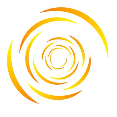 Spiral tasarım elemanı. Döndür, döndür, döndür.