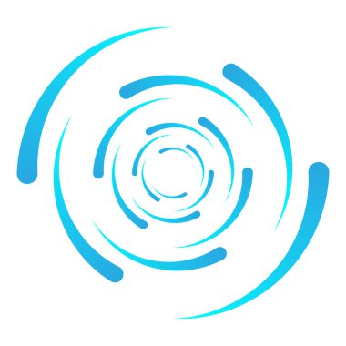 Spiral tasarım elemanı. Döndür, döndür, döndür.