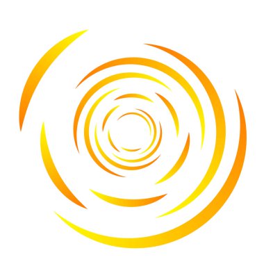 Spiral tasarım elemanı. Döndür, döndür, döndür.