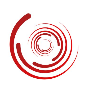 Spiral tasarım elemanı. Döndür, döndür, döndür.