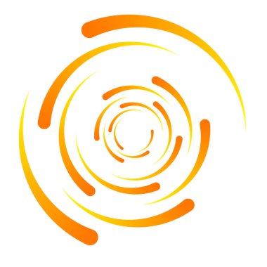 Spiral tasarım elemanı. Döndür, döndür, döndür.