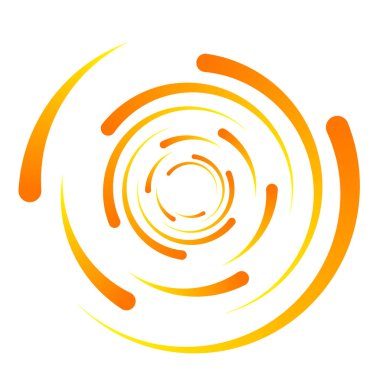 Spiral tasarım elemanı. Döndür, döndür, döndür.