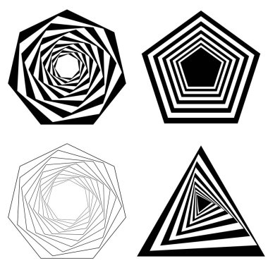 İşlem sanatı, geometrik element, şekil