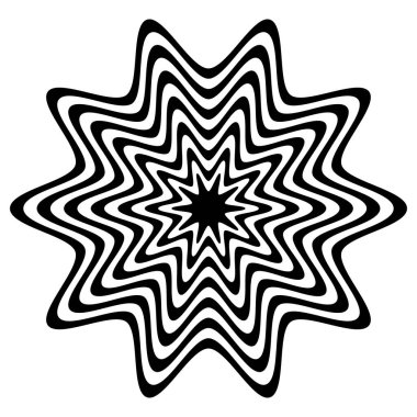 Op-art, görsel sanat soyut geometri elementi