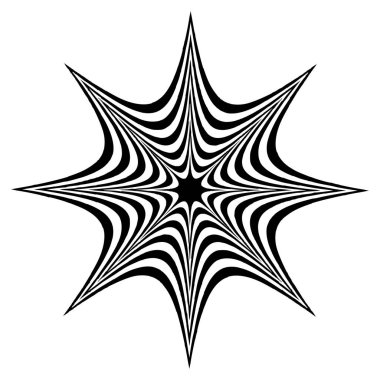 Op-art, görsel sanat soyut geometri elementi