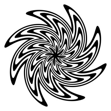 Op-art, görsel sanat soyut geometri elementi