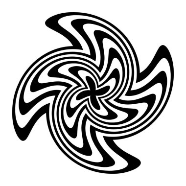 Op-art, görsel sanat soyut geometri elementi