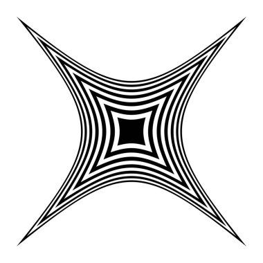 Op-art, görsel sanat soyut geometri elementi