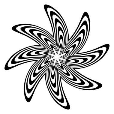 Op-art, görsel sanat soyut geometri elementi